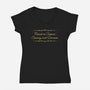 Fluent In Cursive-Womens-V-Neck-Tee-kg07