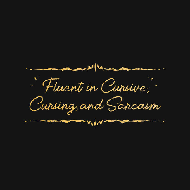 Fluent In Cursive-Womens-Basic-Tee-kg07