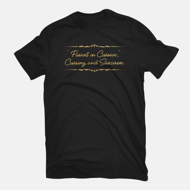 Fluent In Cursive-Mens-Heavyweight-Tee-kg07