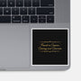 Fluent In Cursive-None-Glossy-Sticker-kg07