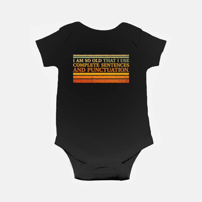 Complete Sentences And Punctuation-Baby-Basic-Onesie-kg07