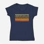 Complete Sentences And Punctuation-Womens-V-Neck-Tee-kg07