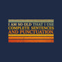 Complete Sentences And Punctuation-Unisex-Basic-Tee-kg07