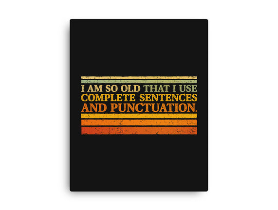 Complete Sentences And Punctuation