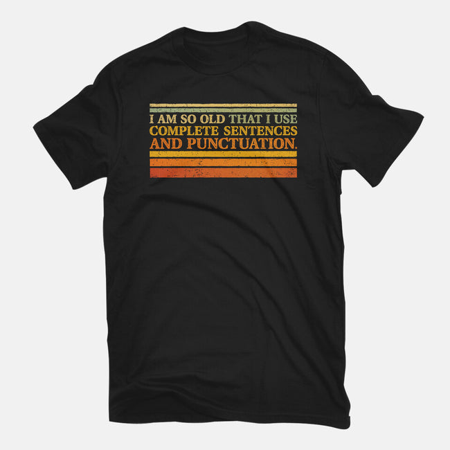 Complete Sentences And Punctuation-Youth-Basic-Tee-kg07