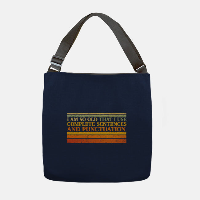 Complete Sentences And Punctuation-None-Adjustable Tote-Bag-kg07