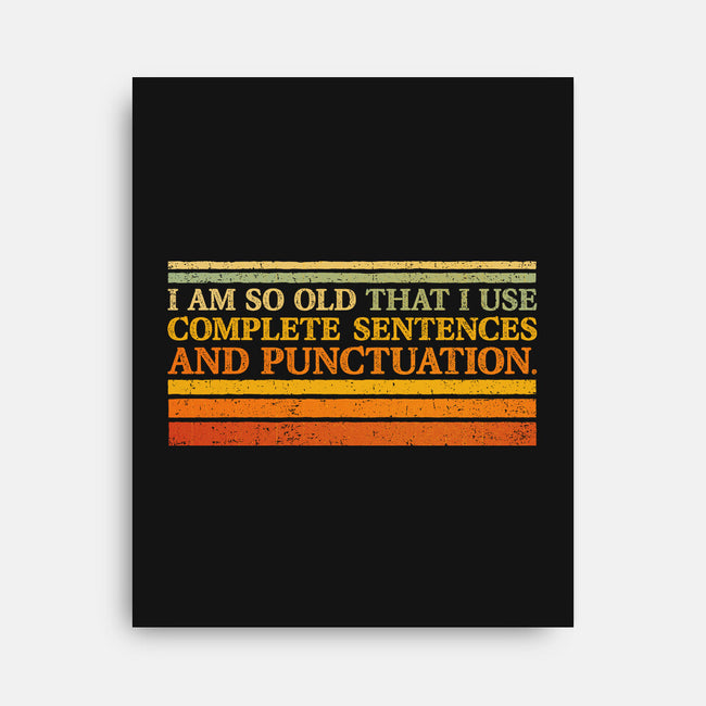 Complete Sentences And Punctuation-None-Stretched-Canvas-kg07