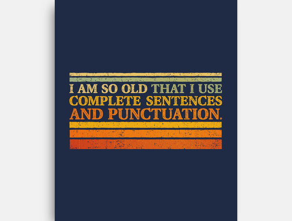 Complete Sentences And Punctuation