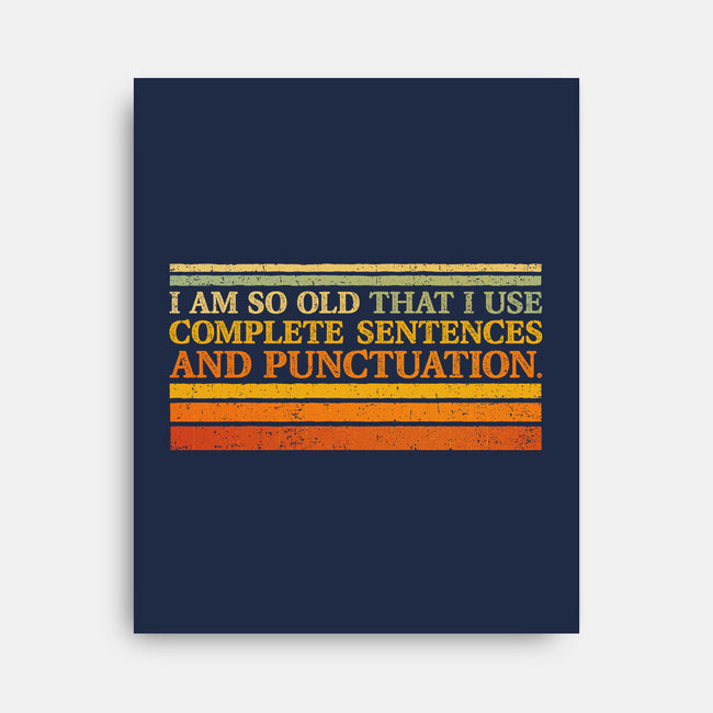 Complete Sentences And Punctuation-None-Stretched-Canvas-kg07