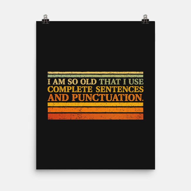 Complete Sentences And Punctuation-None-Matte-Poster-kg07