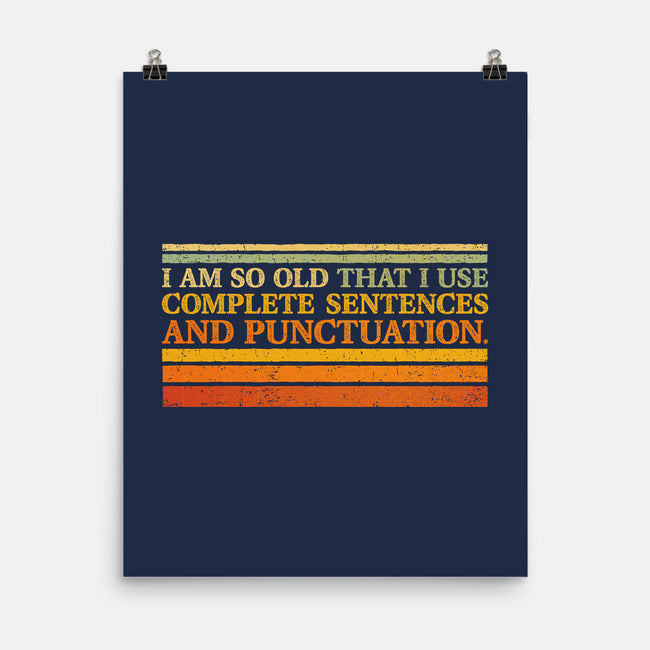 Complete Sentences And Punctuation-None-Matte-Poster-kg07
