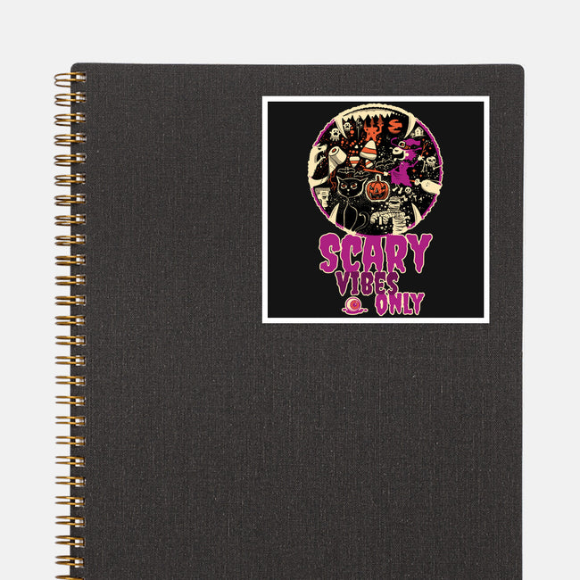 Scary Vibes Only Please-None-Glossy-Sticker-imisko