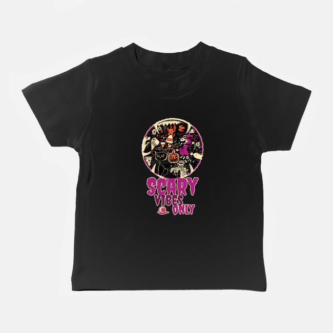 Scary Vibes Only Please-Baby-Basic-Tee-imisko