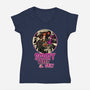Scary Vibes Only Please-Womens-V-Neck-Tee-imisko