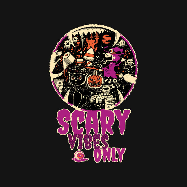 Scary Vibes Only Please-Womens-Fitted-Tee-imisko