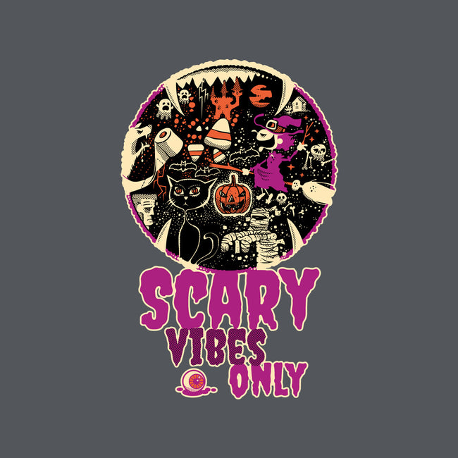 Scary Vibes Only Please-Womens-Fitted-Tee-imisko