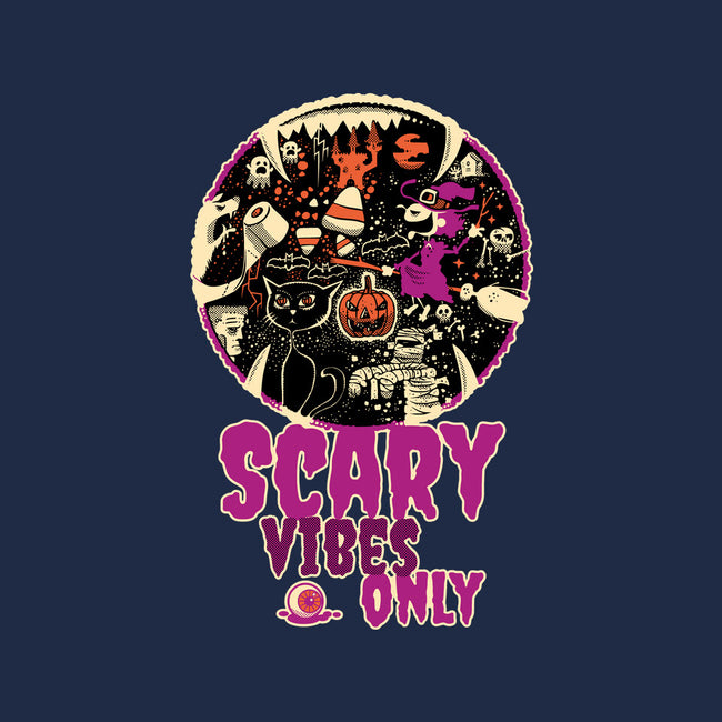 Scary Vibes Only Please-Womens-Fitted-Tee-imisko