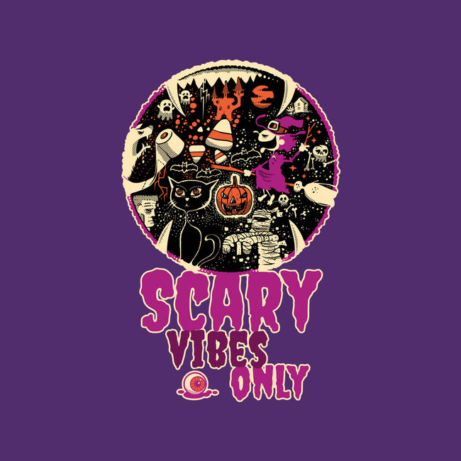 Scary Vibes Only Please-Womens-Fitted-Tee-imisko