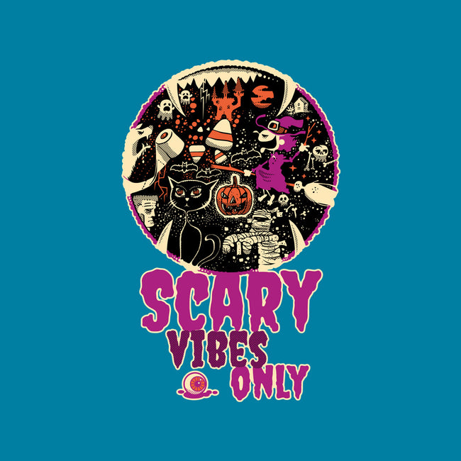 Scary Vibes Only Please-Womens-Fitted-Tee-imisko