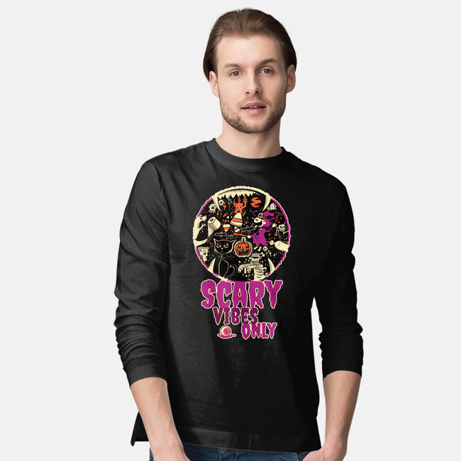 Scary Vibes Only Please-Mens-Long Sleeved-Tee-imisko