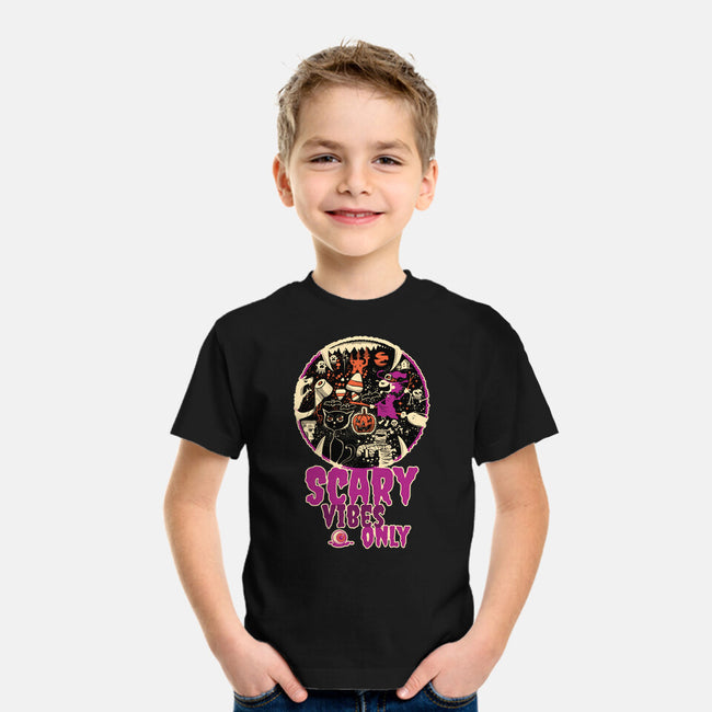 Scary Vibes Only Please-Youth-Basic-Tee-imisko