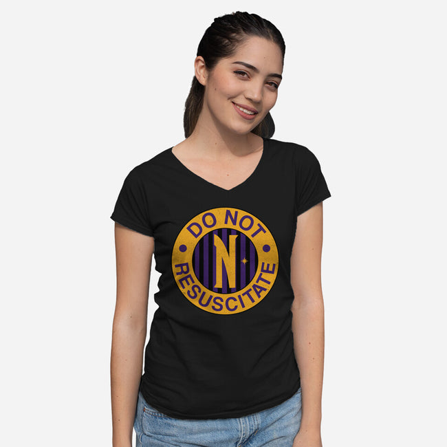 Nevermore Resuscitate-Womens-V-Neck-Tee-estudiofitas