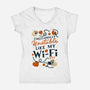 Emotionally Unstable-Womens-V-Neck-Tee-FunkVampire