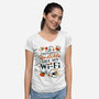 Emotionally Unstable-Womens-V-Neck-Tee-FunkVampire