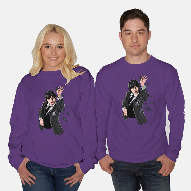 Chef Wednesday-Unisex-Crew Neck-Sweatshirt-zascanauta