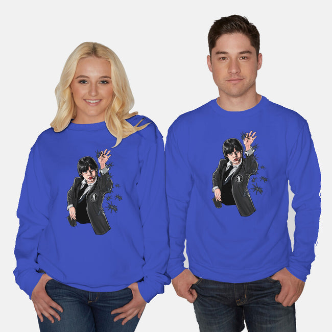 Chef Wednesday-Unisex-Crew Neck-Sweatshirt-zascanauta