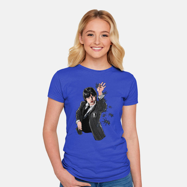 Chef Wednesday-Womens-Fitted-Tee-zascanauta