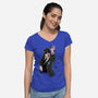 Chef Wednesday-Womens-V-Neck-Tee-zascanauta