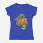 Monster Nuggets-Womens-V-Neck-Tee-Boggs Nicolas