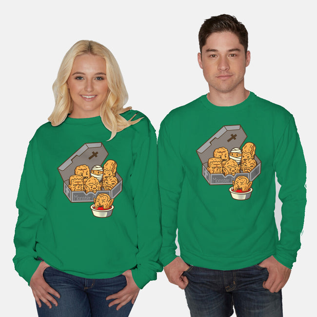 Monster Nuggets-Unisex-Crew Neck-Sweatshirt-Boggs Nicolas