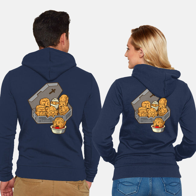 Monster Nuggets-Unisex-Zip-Up-Sweatshirt-Boggs Nicolas