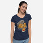 Monster Nuggets-Womens-V-Neck-Tee-Boggs Nicolas