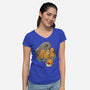 Monster Nuggets-Womens-V-Neck-Tee-Boggs Nicolas