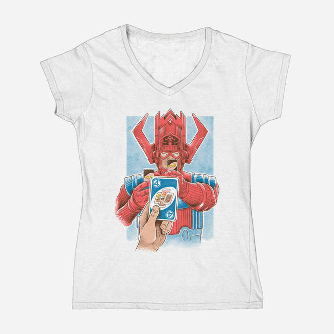 Fatal Move-Womens-V-Neck-Tee-Umberto Vicente