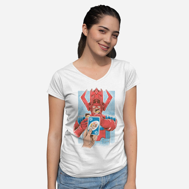 Fatal Move-Womens-V-Neck-Tee-Umberto Vicente