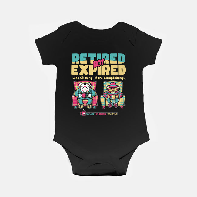 Retired Not Expired-Baby-Basic-Onesie-krisren28
