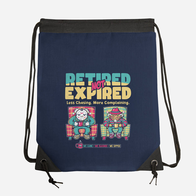 Retired Not Expired-None-Drawstring-Bag-krisren28