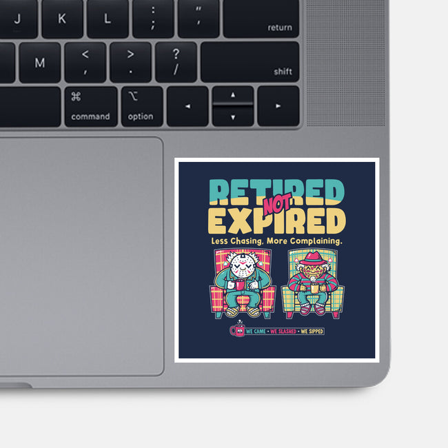 Retired Not Expired-None-Glossy-Sticker-krisren28