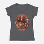 Luthen's Shop-Womens-V-Neck-Tee-Wheels