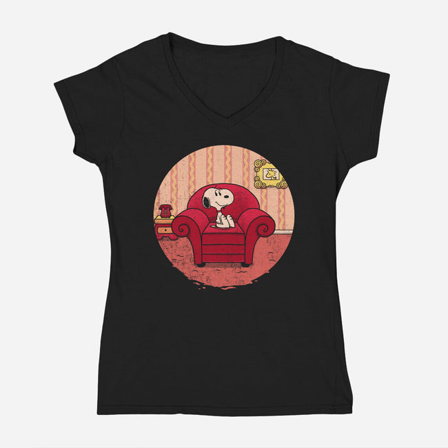 Wrong Show-Womens-V-Neck-Tee-grevalra