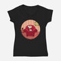 Wrong Show-Womens-V-Neck-Tee-grevalra