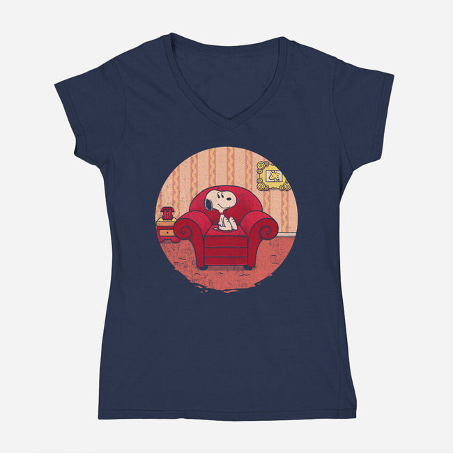 Wrong Show-Womens-V-Neck-Tee-grevalra