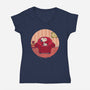Wrong Show-Womens-V-Neck-Tee-grevalra