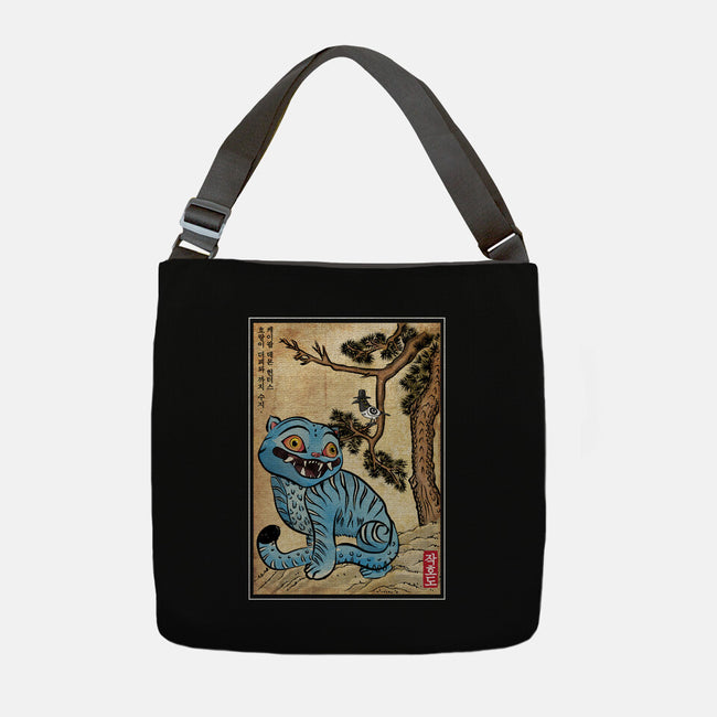 The Tiger And The Magpie-None-Adjustable Tote-Bag-DrMonekers