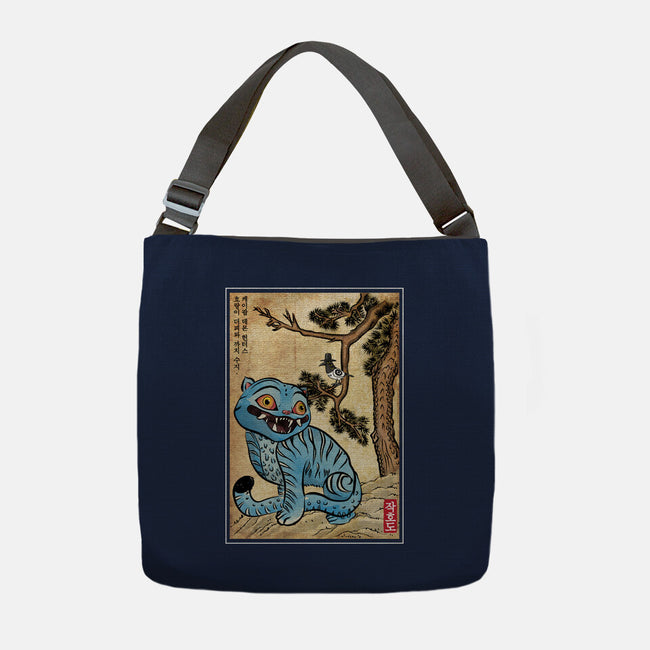 The Tiger And The Magpie-None-Adjustable Tote-Bag-DrMonekers