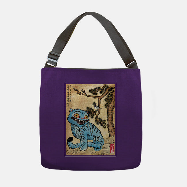 The Tiger And The Magpie-None-Adjustable Tote-Bag-DrMonekers